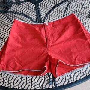 DKNY Red Running Zippered Sz. 8 Shorts